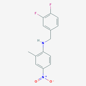 molecular formula C14H12F2N2O2 B4944183 (3,4-difluorobenzyl)(2-methyl-4-nitrophenyl)amine 