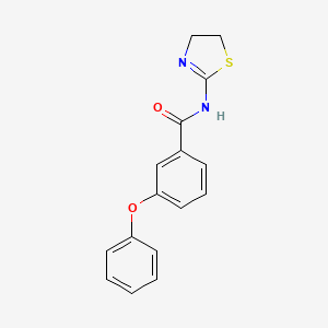 molecular formula C16H14N2O2S B4944212 N-(4,5-dihydro-1,3-thiazol-2-yl)-3-phenoxybenzamide 