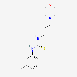 molecular formula C15H23N3OS B4944228 N-(3-methylphenyl)-N'-[3-(4-morpholinyl)propyl]thiourea 