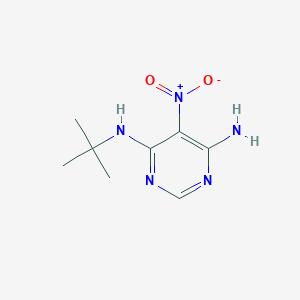 molecular formula C8H13N5O2 B494425 4-Amino-6-[(1,1-dimethylethyl)amino]-5-nitropyrimidine 