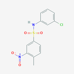 N-(3-chlorophenyl)-4-methyl-3-nitrobenzenesulfonamide