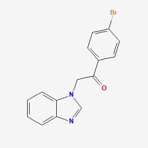 molecular formula C15H11BrN2O B4944283 2-(1H-benzimidazol-1-yl)-1-(4-bromophenyl)ethanone 