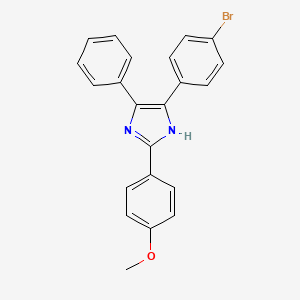 molecular formula C22H17BrN2O B4944342 4-(4-bromophenyl)-2-(4-methoxyphenyl)-5-phenyl-1H-imidazole 