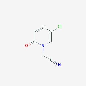 molecular formula C7H5ClN2O B494438 (5-chloro-2-oxopyridin-1(2H)-yl)acetonitrile 