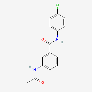 molecular formula C15H13ClN2O2 B4944409 3-(acetylamino)-N-(4-chlorophenyl)benzamide 