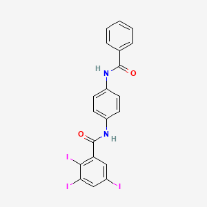 N-[4-(benzoylamino)phenyl]-2,3,5-triiodobenzamide