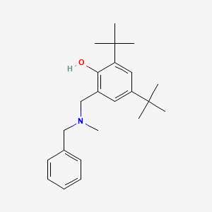 molecular formula C23H33NO B4944486 2-{[benzyl(methyl)amino]methyl}-4,6-di-tert-butylphenol 