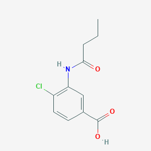 molecular formula C11H12ClNO3 B4944504 3-(butyrylamino)-4-chlorobenzoic acid 