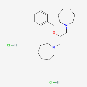 molecular formula C22H38Cl2N2O B4944536 1,1'-[2-(benzyloxy)-1,3-propanediyl]diazepane dihydrochloride 