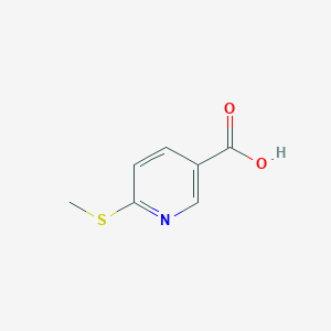molecular formula C7H7NO2S B494455 6-(甲硫基)烟酸 CAS No. 74470-25-0