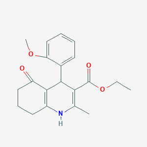 ethyl 4-(2-methoxyphenyl)-2-methyl-5-oxo-1,4,5,6,7,8-hexahydro-3-quinolinecarboxylate