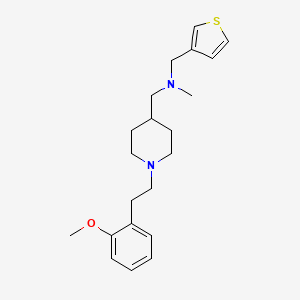 molecular formula C21H30N2OS B4944589 ({1-[2-(2-methoxyphenyl)ethyl]-4-piperidinyl}methyl)methyl(3-thienylmethyl)amine 