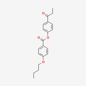 molecular formula C20H22O4 B4944596 4-propionylphenyl 4-butoxybenzoate CAS No. 53146-65-9