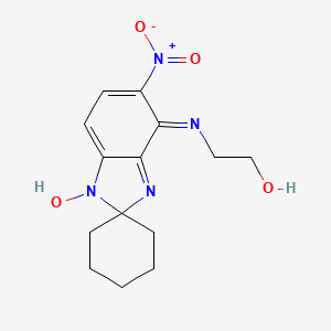 2-[(5-nitro-1-oxidospiro[benzimidazole-2,1'-cyclohexan]-4-yl)amino]ethanol