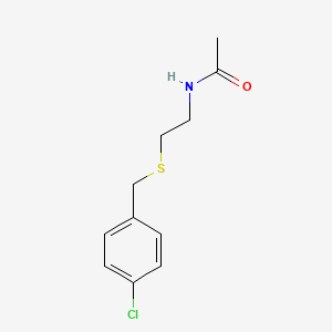 N-{2-[(4-chlorobenzyl)thio]ethyl}acetamide