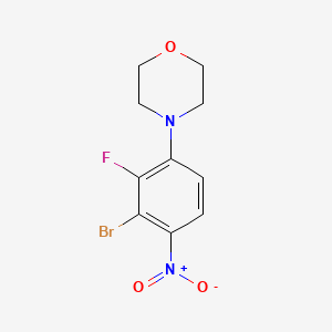 molecular formula C10H10BrFN2O3 B4944665 4-(3-bromo-2-fluoro-4-nitrophenyl)morpholine 