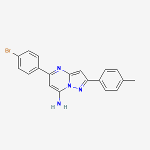 5-(4-bromophenyl)-2-(4-methylphenyl)pyrazolo[1,5-a]pyrimidin-7-amine