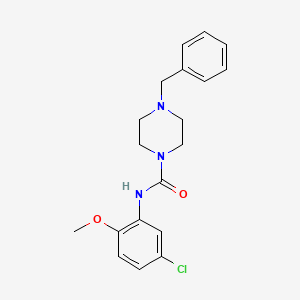 4-benzyl-N-(5-chloro-2-methoxyphenyl)-1-piperazinecarboxamide