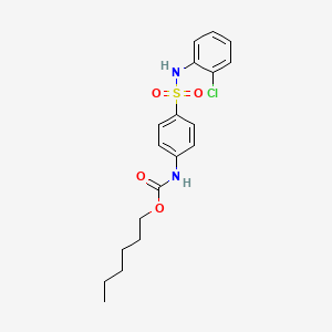 hexyl (4-{[(2-chlorophenyl)amino]sulfonyl}phenyl)carbamate