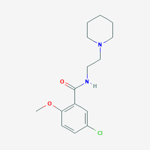 5-chloro-2-methoxy-N-[2-(1-piperidinyl)ethyl]benzamide