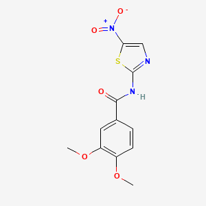 3,4-dimethoxy-N-(5-nitro-1,3-thiazol-2-yl)benzamide