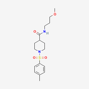 N-(3-methoxypropyl)-1-[(4-methylphenyl)sulfonyl]-4-piperidinecarboxamide