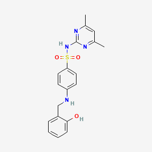 N-(4,6-dimethyl-2-pyrimidinyl)-4-[(2-hydroxybenzyl)amino]benzenesulfonamide