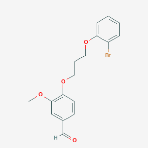 4-[3-(2-bromophenoxy)propoxy]-3-methoxybenzaldehyde