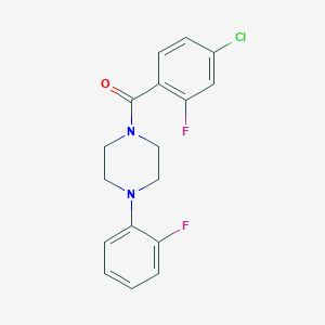 molecular formula C17H15ClF2N2O B4944863 1-(4-chloro-2-fluorobenzoyl)-4-(2-fluorophenyl)piperazine 