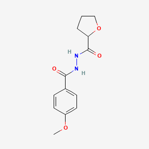 N'-(4-methoxybenzoyl)tetrahydro-2-furancarbohydrazide