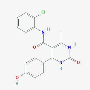 N-(2-chlorophenyl)-4-(4-hydroxyphenyl)-6-methyl-2-oxo-3,4-dihydro-1H-pyrimidine-5-carboxamide