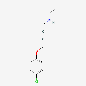 4-(4-chlorophenoxy)-N-ethyl-2-butyn-1-amine