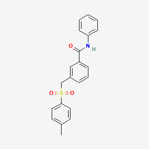 3-{[(4-methylphenyl)sulfonyl]methyl}-N-phenylbenzamide