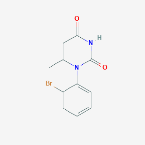 molecular formula C11H9BrN2O2 B4944973 1-(2-bromophenyl)-6-methyl-2,4(1H,3H)-pyrimidinedione 