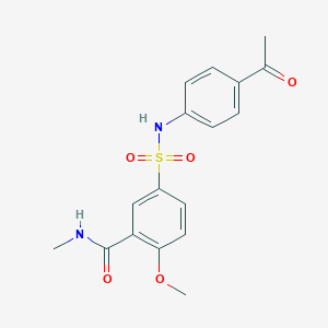 5-{[(4-acetylphenyl)amino]sulfonyl}-2-methoxy-N-methylbenzamide