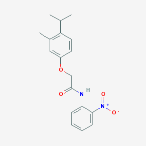 molecular formula C18H20N2O4 B4944985 2-(4-isopropyl-3-methylphenoxy)-N-(2-nitrophenyl)acetamide 