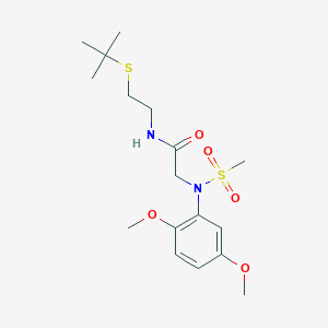 N~1~-[2-(tert-butylthio)ethyl]-N~2~-(2,5-dimethoxyphenyl)-N~2~-(methylsulfonyl)glycinamide