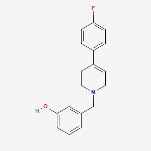 3-{[4-(4-fluorophenyl)-3,6-dihydro-1(2H)-pyridinyl]methyl}phenol