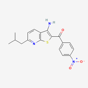 (3-amino-6-isobutylthieno[2,3-b]pyridin-2-yl)(4-nitrophenyl)methanone