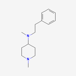 molecular formula C15H24N2 B4945053 N,1-dimethyl-N-(2-phenylethyl)-4-piperidinamine 