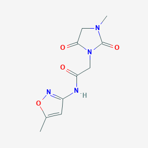 2-(3-methyl-2,5-dioxoimidazolidin-1-yl)-N-(5-methyl-1,2-oxazol-3-yl)acetamide