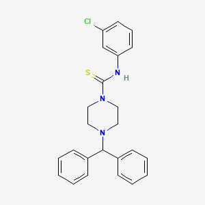 N-(3-chlorophenyl)-4-(diphenylmethyl)-1-piperazinecarbothioamide