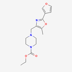 ethyl 4-{[2-(3-furyl)-5-methyl-1,3-oxazol-4-yl]methyl}-1-piperazinecarboxylate