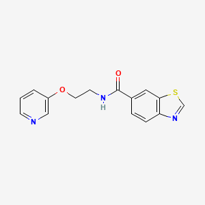 N-[2-(3-pyridinyloxy)ethyl]-1,3-benzothiazole-6-carboxamide trifluoroacetate