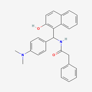 N-[[4-(dimethylamino)phenyl](2-hydroxy-1-naphthyl)methyl]-2-phenylacetamide