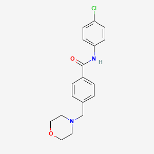 molecular formula C18H19ClN2O2 B4945133 N-(4-chlorophenyl)-4-(4-morpholinylmethyl)benzamide 