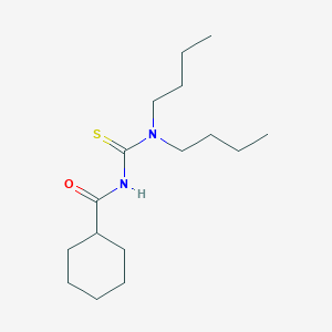 N-[(dibutylamino)carbonothioyl]cyclohexanecarboxamide