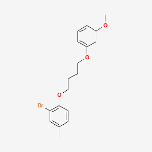 2-bromo-1-[4-(3-methoxyphenoxy)butoxy]-4-methylbenzene