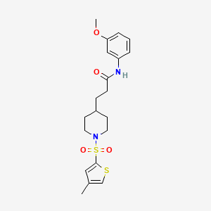 N-(3-methoxyphenyl)-3-{1-[(4-methyl-2-thienyl)sulfonyl]-4-piperidinyl}propanamide