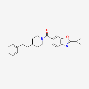 molecular formula C24H26N2O2 B4945165 2-cyclopropyl-6-{[4-(2-phenylethyl)-1-piperidinyl]carbonyl}-1,3-benzoxazole 